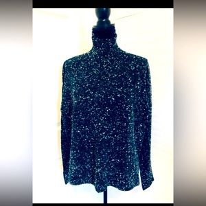 French Connection Winter Gray  Kniths High Neck Sweater.SZ: Large